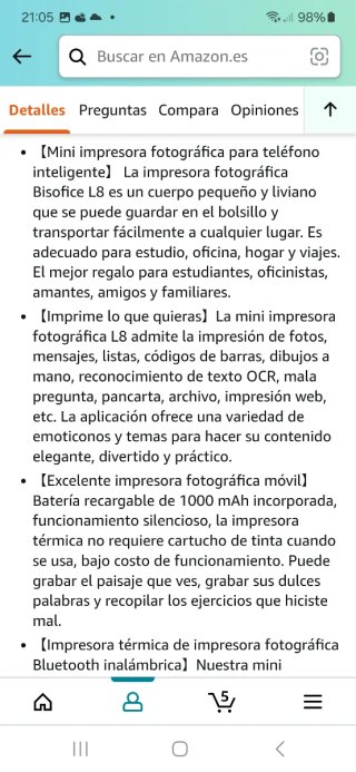Impresora Térmica Portátil nuevo precintado