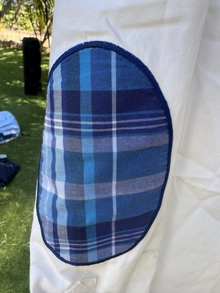 Camisa SANTA MARTA blanca con parches