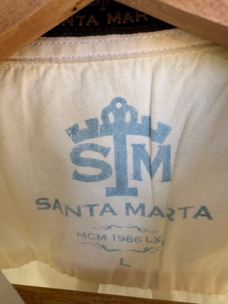 Camisa SANTA MARTA blanca con parches