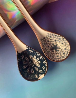 Set 2 Cucchiai Ramen Kasanova Porcellana