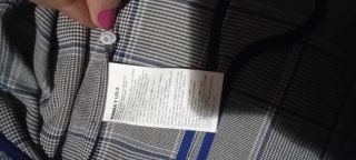 Blazer Bimba y Lola Gris Cuadros