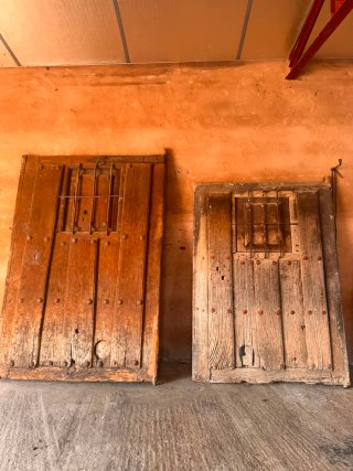 2 Puertas Madera Antigua Casa Labranza