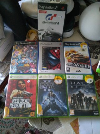 Lote 7 Juegos PS2 y Xbox 360