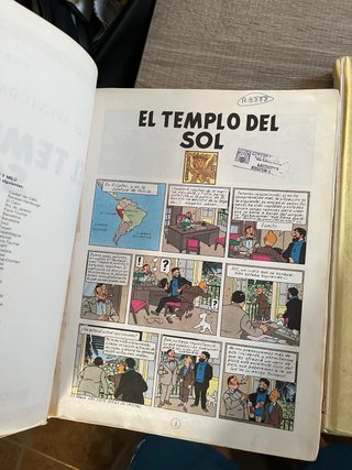 Lote 4 tomos tintín