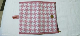 Neceser rosa y blanco