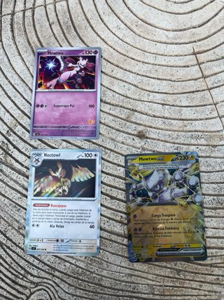 Cartas Pokémon Mewtwo y Noctowl