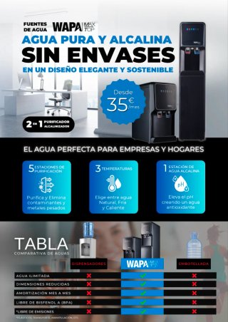 Fuente de agua WAPA MAX / WAPA TOP