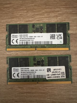 2x SK hynix 16GB DDR5 SODIMM RAM