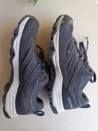 Zapatillas trekking Quechua unisex gris T.39
