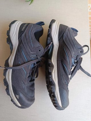 Zapatillas trekking Quechua unisex gris T.39