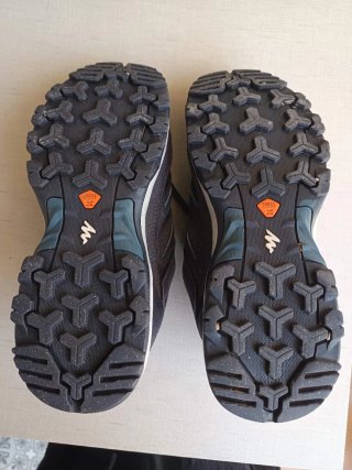 Zapatillas trekking Quechua unisex gris T.39
