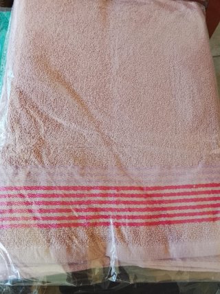 Set di due Asciugamani Adige Cotone Verde/Rosa