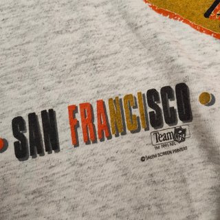 T-shirt Vintage San Francisco 49ers 1991 Salem XL