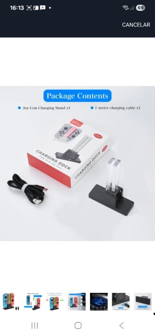 Base carga Nintendo Switch nuevo precintado