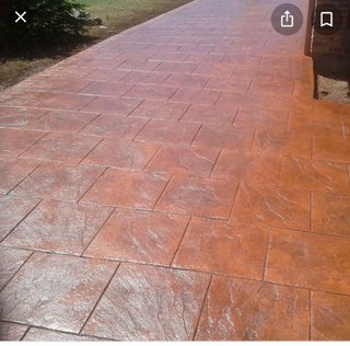Pavimento impreso y muros