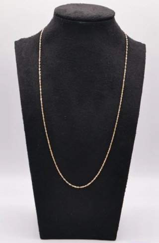 Cadena Singapur Oro 18k 39cm