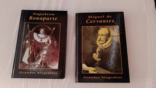 Libros literarios Cervantes y Napoleon