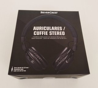Cuffie Stereo Silvercrest Nere Usate