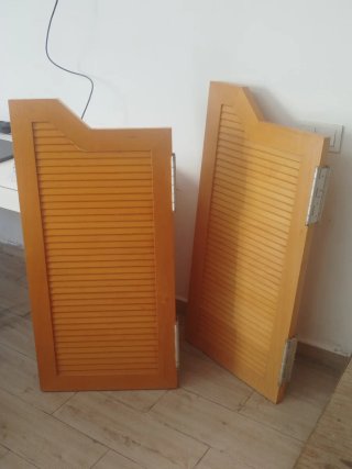 Puertas batientes madera haya interior