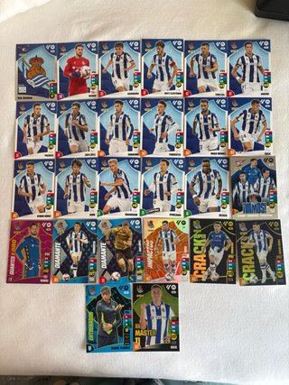 Lote Cartas Real Sociedad Adrenalyn 2024-25