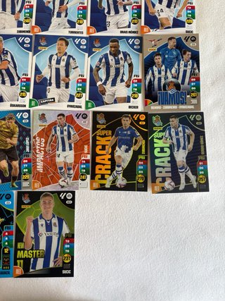 Lote Cartas Real Sociedad Adrenalyn 2024-25
