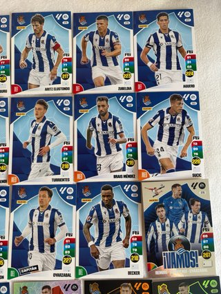Lote Cartas Real Sociedad Adrenalyn 2024-25