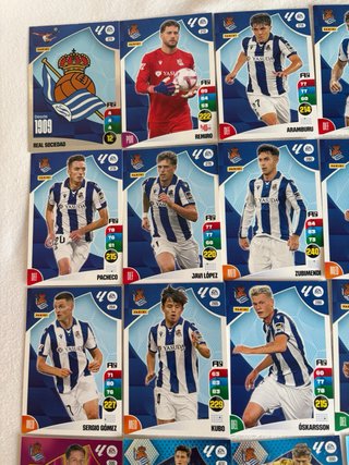 Lote Cartas Real Sociedad Adrenalyn 2024-25
