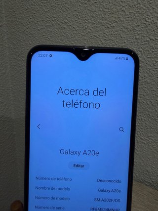 Samsung Galaxy A20e 32GB Negro Dual Sim Libre