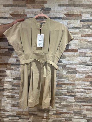 Vestido tipo gabardina talla XS / 36