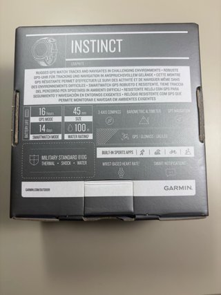 Reloj Garmin Instinct Negro/Gris
