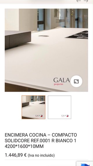 Encimera mostrador laminado chapado pared