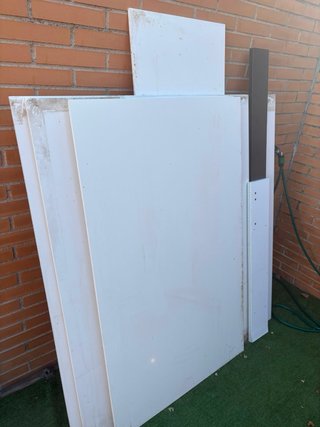 Encimera mostrador laminado chapado pared