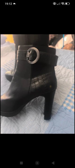 Botines Geox Piel Negros Tacon