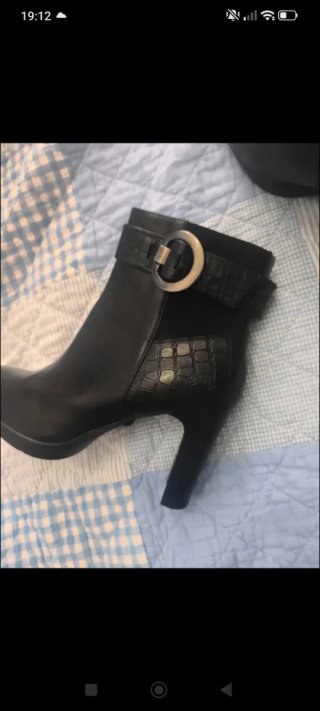 Botines Geox Piel Negros Tacon