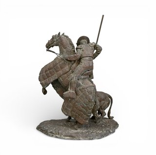 Escultura de bronce picador