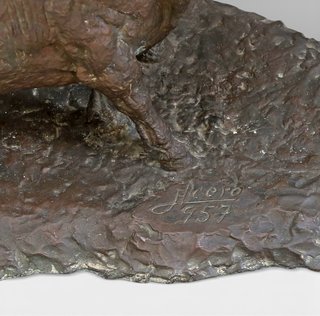 Escultura de bronce picador