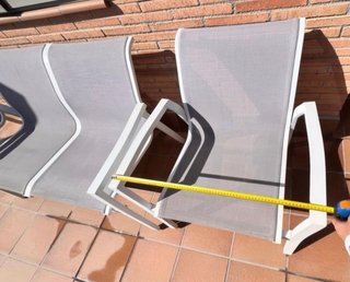 Conjunto jardín sofá y 2 sillas aluminio