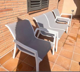 Conjunto jardín sofá y 2 sillas aluminio