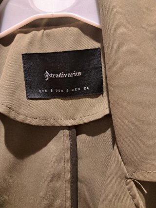 Chaqueta Stradivarius Verde Militar Talla S
