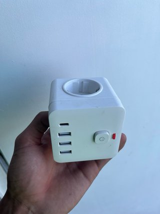 Adaptador Enchufe Europeo Blanco