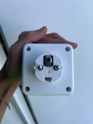 Adaptador Enchufe Europeo Blanco