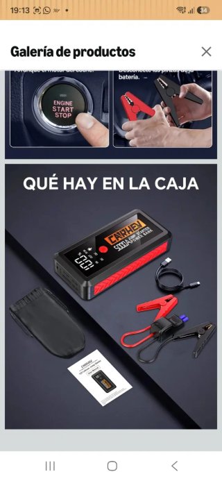 Arrancador de Baterías CARHEN 50000A nuevo precint