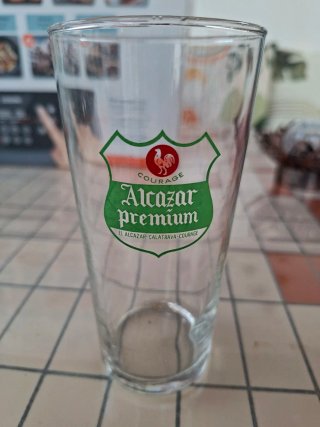 Vaso Cerveza Alcazar Premium Antiguo