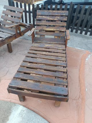 2 Hamacas de madera