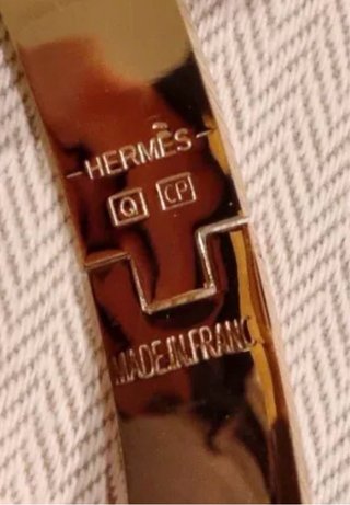 Pulsera Hermès H Negra y Plateada