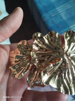 Pendientes flor dorados estilo Zara
