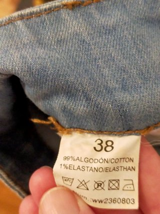 Pantalón corto vaquero algodón T.38