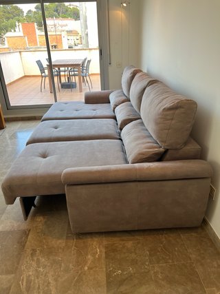 Sofá Chaiselongue Conforama Beige 288x160x107