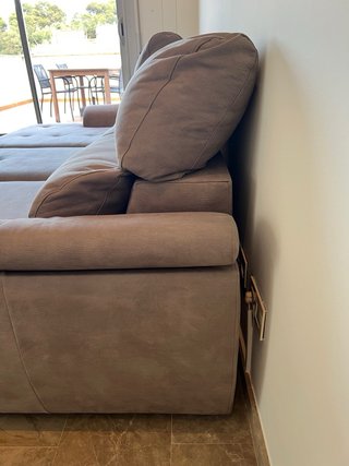 Sofá Chaiselongue Conforama Beige 288x160x107