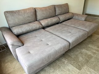 Sofá Chaiselongue Conforama Beige 288x160x107